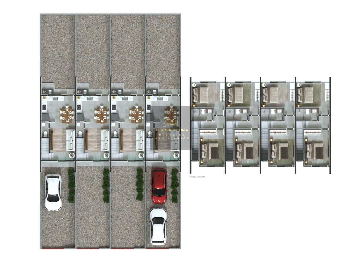 Sobrado à venda com 2 quartos - Bananal do Sul,Guaramirim