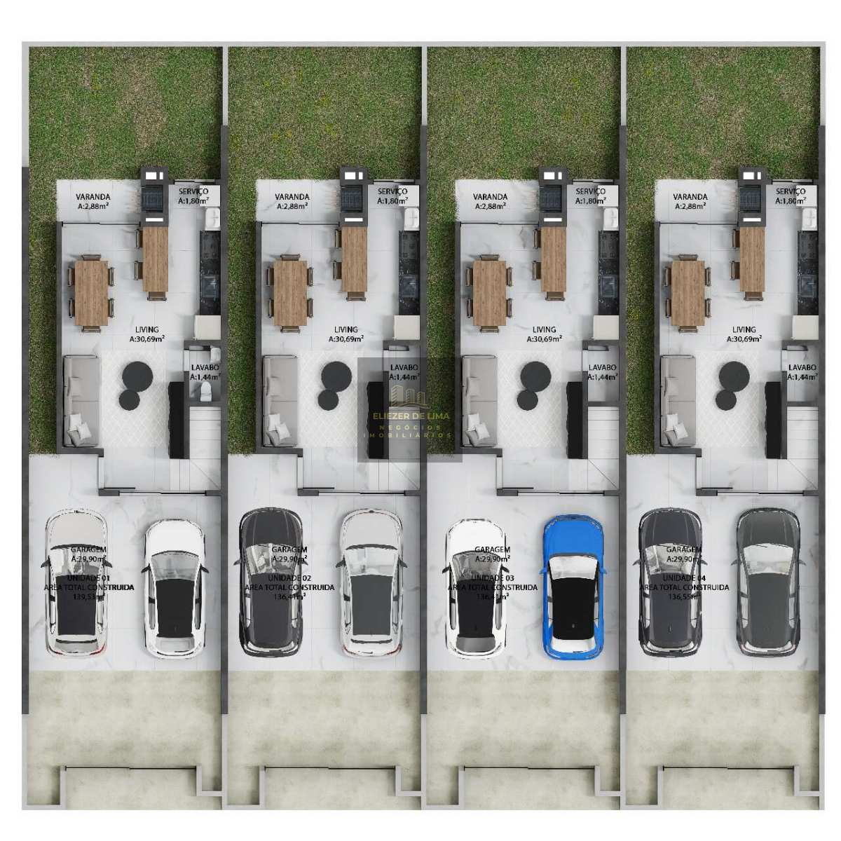  - Sobrado à venda em Jaraguá do Sul, Tifa Martins, com 3 quartos, 136m²